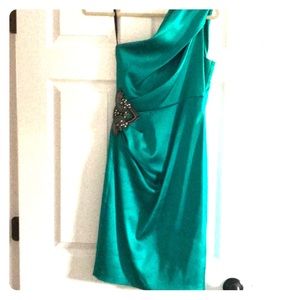 David meister size 4 green dress